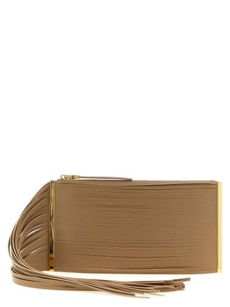Elisabetta Franchi Leather Clutch Womens Bag