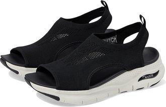 Skechers Arch Fit - City Catch Womens Shoes Black/Black : 10 B - Medium, Textile