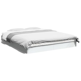 Berkfield Home Bed Frame without Mattress White 160x200 cm Engineered Wood