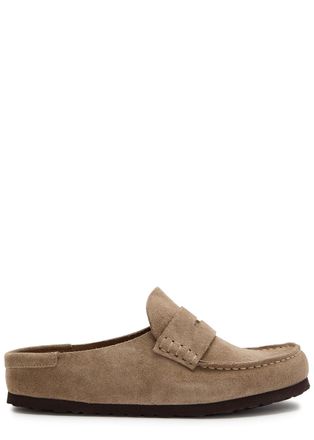 Birkenstock Naples Wrapped Suede Loafers - Beige - 41 (IT41/ UK8)