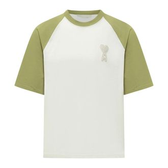 Ami T-Shirts, male, Multicolor, Size: XS SS Boxy Fit Teeshirt