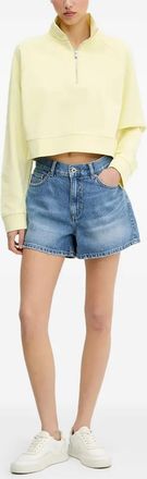 HUGO BOSS Felpa con zip - Giallo