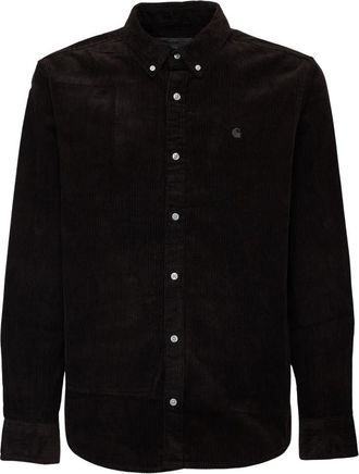 Carhartt Work in Progress Madison Cord Shirt - Heren - Casual Overhemden - Bruin - XL - Katoen - Overhemden