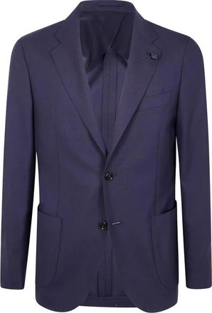 Lardini Herenjassen Voorknoopsluiting - Heren - Blazers - Blauw - XL - Jassen