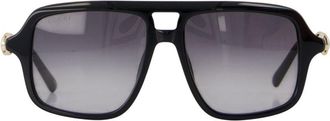 Gucci Womens Gg2052s-007 Sunglasses Black Acetate