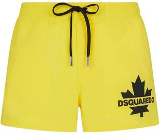 Dsquared2 Swim Shorts - Heren - Strandmode - Geel - XS - Polyester - Badmode