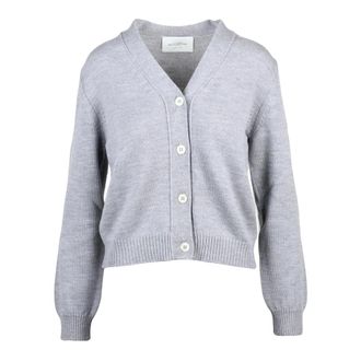 Ballantyne Truien & Vesten, Dames, Grijs, S, Wol, Cardigan met knopen
