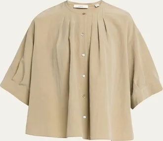 Vince Gathered A-Line Top