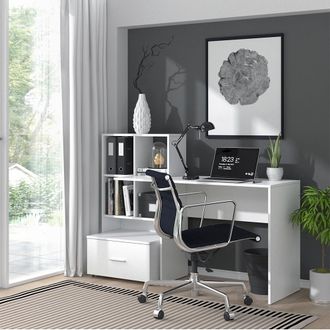 Vicco Escritorio Lorio, Blanco, 149.2 X 49.8 Cm Vicco