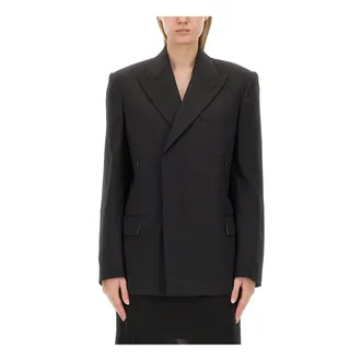 Helmut Lang Blazers, female, Black, Size: M Oversize Jacket