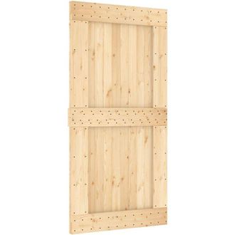 vidaXL Vidaxl - Puerta Narvik Madera Maciza Pino 100x210 Cm