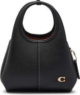 Coach Lana 19 Pebbled Leather top Handle bag - Black - One Size