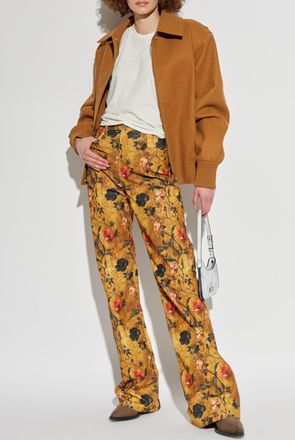 R13 Floral Print Trousers, Womens, Brown