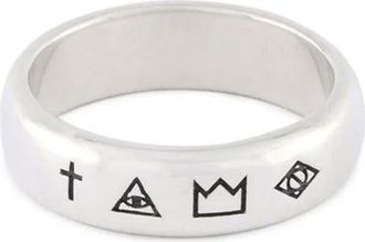 Serge DeNimes 4 Symbols Ring in Silver at Nordstrom, Size 11.5