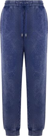 Moschino Broeken, Dames, Blauw, XL, Katoen, Couture Logo Trainingsbroeken