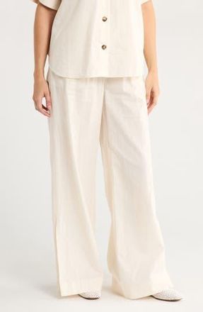 Frame Denim Wide Leg Lounge Pants in Cream at Nordstrom Rack, Size X-Large