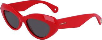 Lanvin LNV648S 604 Womens Sunglasses Red Size 53