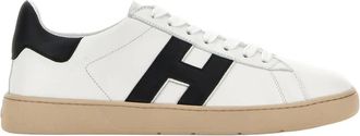 Hogan Cool Allacciato H Profilo Sneaker - Heren - Sneakers - Wit - 40 1/2 EU - Leer - Schoenen