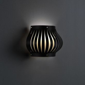 Linea Zero Balc&oacute;n Aplique Negro Cm. 33 X 17 X 25 Horas