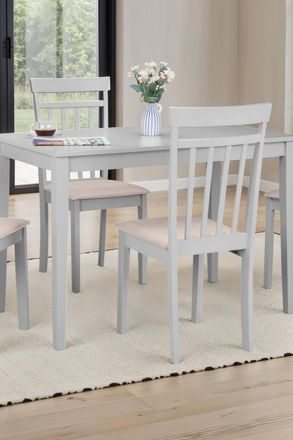 Julian Bowen Taku Rectangular 4 Seater Dining Table in Grey