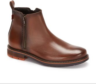 Andrea Mens High-Quality Leather Boots In Dark Brown