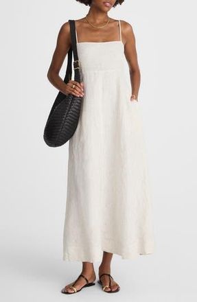 Madewell Stripe Empire Waist Midi Sundress in Lighthouse at Nordstrom Rack, Size X-Large