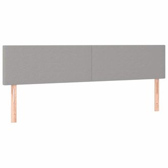 vidaXL Cabecero Con Led De Tela Gris Claro 180x5x78/88 Cm Vidaxl