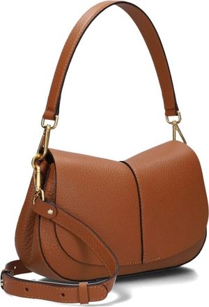 Gianni Chiarini Tassen, Dames, Bruin, ONE Size, Wol, Helena Round Schoudertas Cognac
