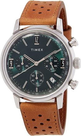 Timex Marlin Chronograph Quartz Green Dial Mens Watch TW2W10100