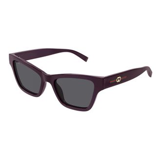 Gucci Sunglasses, female, Purple, Size: 53 MM Cat-Eye Sunglasses