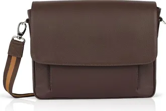 Luis Steven Slim Messenger in Brown at Nordstrom