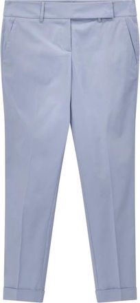 Windsor Cropped Broeken - Dames - Vrijetijds broeken - Blauw - XL - Leer - Broeken