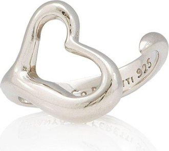 Tiffany & Co. Silver Elsa Peretti Open Heart Ring (Authentic Pre-Loved)