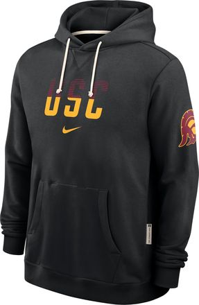Nike USC Sideline Standard Issue Nike Mens Dri-FIT College Pullover Hoodie in Black | 03AZ00ASCJ-8DF