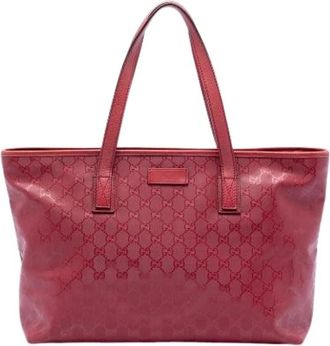 Gucci Pre-owned Tote Bags, female, Red, Size: ONE SIZE Pre-owned Vintage Tote Bag