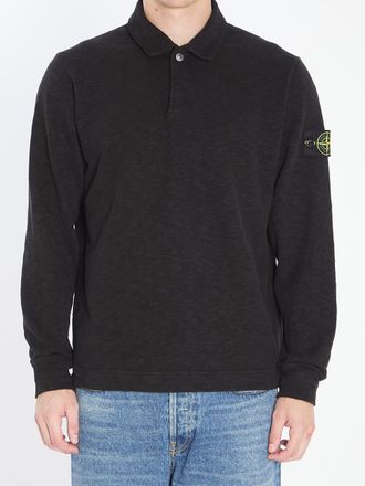 Stone Island Long-Sleeve Polo Shirt