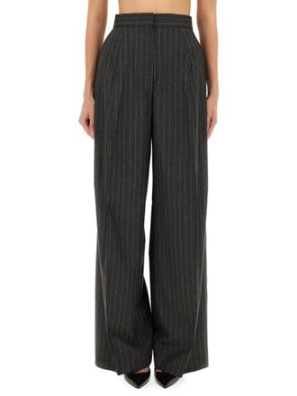 Sportmax Black Loose Stripes Pants