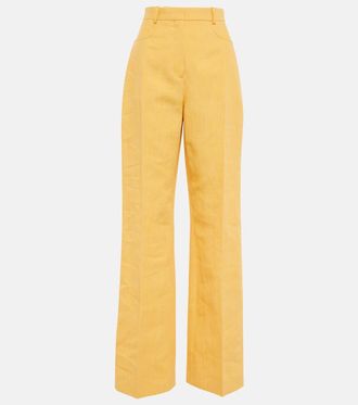 Jacquemus Le Pantalon Sauge linen-blend pants