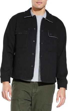 Civil Society Boxy Crop Shirt Jacket in Heather Black at Nordstrom Rack, Size Xx-Large