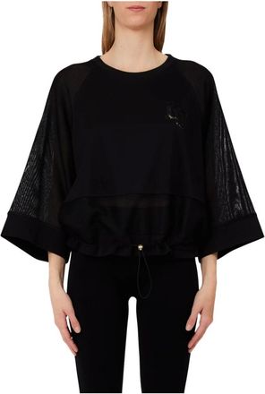 Liu Jo Sweatshirt - female - Liu Jo - Sweatshirts - Black - XS - Sweatshirts & Hoodies