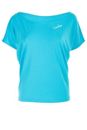 Winshape Oversize-Shirt WINSHAPE MCT002, Damen, Gr. XXL, blau (sky blau), 50% Modal, 50% Baumwolle, U-Boot-Ausschnitt, Shirts Oversize-Shirt, Ultra leicht