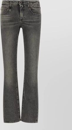 R13 denim low-rise bootcut jeans