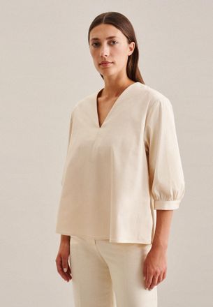Seidensticker Tunika SEIDENSTICKER Schwarze Rose, Damen, Gr. 36, beige (hellbeige), 97% Baumwolle, 3% Elasthan, unifarben, Tuniken Tunika