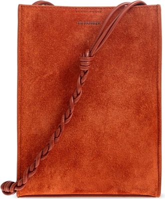 Jil Sander Tangle Small Bag - Dames - Schoudertassen - Oranje - ONE Size - Leer - Tassen