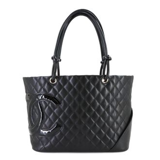 Chanel Black Cambon Ligne Handbag Tote Bag (Pre-Owned)