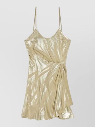 Diesel draped mini dress scoop neck straps