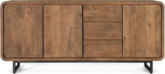 Giner&Colomer Aparador de madera de mango 180 cm estilo n&oacute;rdico contempor&aacute;neo