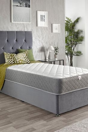 Aspire Home Accents 8 Comfort Rolled Foam Free Bonnell Mattress in White | Size: King