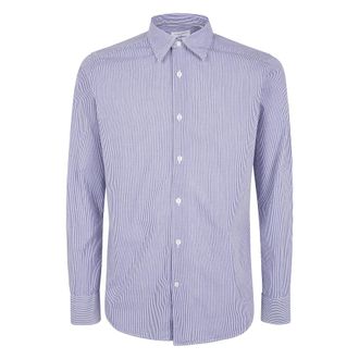 Tintoria Mattei Casual Shirts - Heren - Casual Overhemden - Blauw - XL - Overhemden