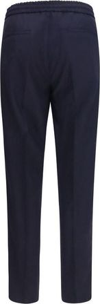 Brunello Cucinelli Mens Blue Wool Oves Aries Casual Pants